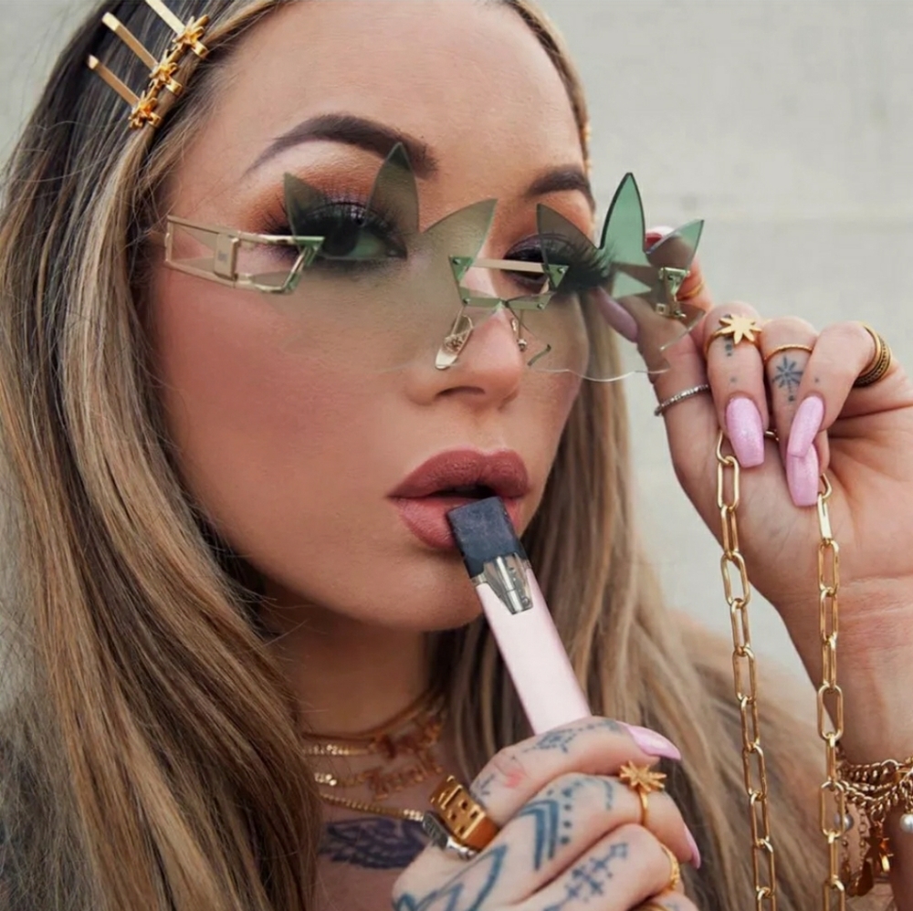 SOLD***Green Leaf Sunglasses